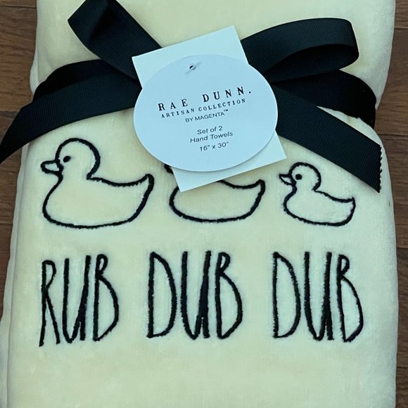 Rae Dunn by Magenta Bath New Rae Dunn By Magenta Yellow Rub Dub Dub